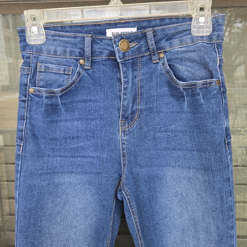 Blue Savvy High Waisted Skinny Jeans Sz 25 - Picture 4 of 10
